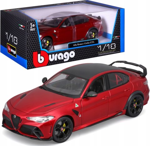 Alfa Romeo Giulia GTA Quadrifoglio czerwony 1:18 model BBurago 11048 Alfa Romeo Giulia GTA Quadrifoglio czerwony 1:18 model BBurago 11048