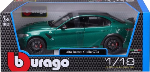 Alfa Romeo Giulia GTA Quadrifoglio zielony 1:18 model BBurago 11048 Alfa Romeo Giulia GTA Quadrifoglio zielony 1:18 model BBurago 11048