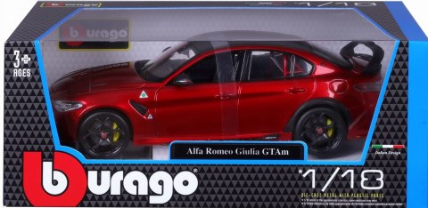 Alfa Romeo Giulia GTAm czerwony 1:18 model BBurago 11049 Alfa Romeo Giulia GTAm czerwony 1:18 model BBurago 11049