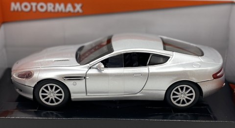 Aston Martin DB9 Coupe 1:24 model Motormax 73321 srebrny Aston Martin DB9 Coupe 1:24 model Motormax 73321 srebrny
