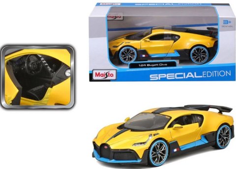 BUGATTI DIVO żółty 1:24 model Maisto 31526 BUGATTI DIVO żółty 1:24 model Maisto 31526