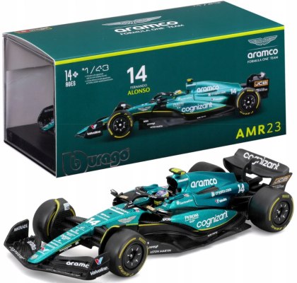 Bolid F1 ASTON MARTIN AMR23 Alonso KASK BBurago 1:43