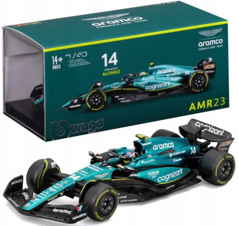 Bolid F1 ASTON MARTIN AMR23 Alonso KASK BBurago 1:43 Bolid F1 ASTON MARTIN AMR23 Alonso KASK BBurago 1:43