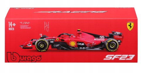 Bolid F1 FERRARI SF-23 z kaskiem #55 Bburago 1:24 Bolid F1 FERRARI SF-23 z kaskiem #55 Bburago 1:24