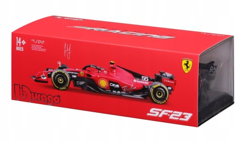 Bolid F1 FERRARI SF-23 z kaskiem #55 Bburago 1:24 Bolid F1 FERRARI SF-23 z kaskiem #55 Bburago 1:24