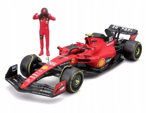 Bolid F1 FERRARI SF-23 #55 z kierowcą Bburago 1:24 Bolid F1 FERRARI SF-23 #55 z kierowcą Bburago 1:24