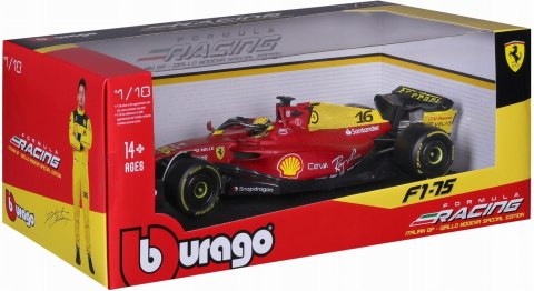 Bolid F1 Ferrari F1-75 Leclerc 2022 GP Italy tor Monza BBurago 1:18 Bolid F1 Ferrari F1-75 Leclerc 2022 GP Italy tor Monza BBurago 1:18