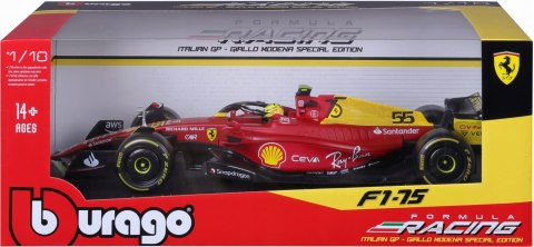 Bolid F1 Ferrari F1-75 Sainz 2022 GP Italy tor Monza BBurago 1:18 Bolid F1 Ferrari F1-75 Sainz 2022 GP Italy tor Monza BBurago 1:18