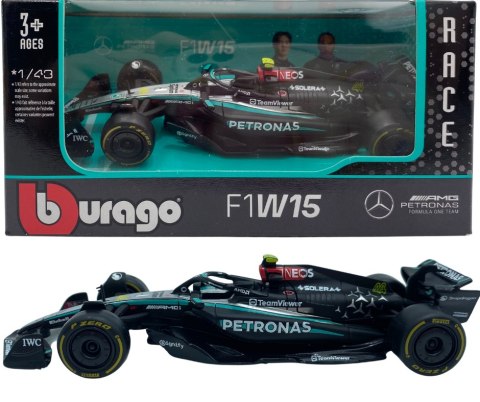 Bolid F1 Mercedes AMG W15 E Perf Petronas Hamilton #44 BBurago 1:43
