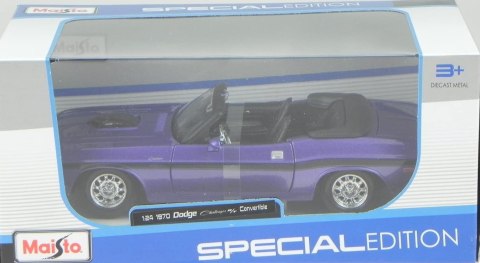 DODGE CHALLENGER R/T Convertible 1970 1/24 Maisto 31264 DODGE CHALLENGER R/T Convertible 1970 1/24 Maisto 31264
