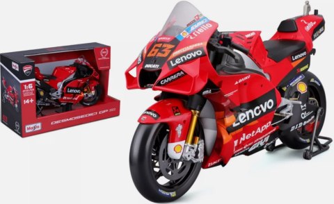 DUŻY Ducati Desmosedici Lenovo Team MotoGP 2022 #63 F.Bagnaia 1:6 Maisto