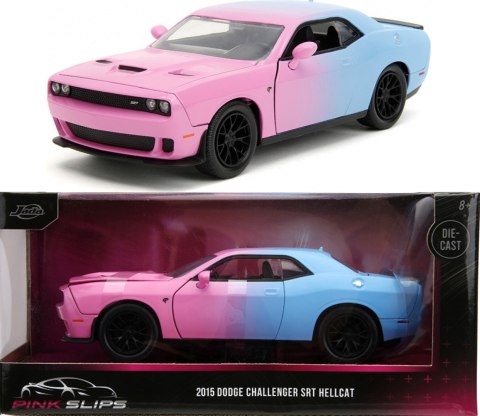 Dodge Challenger SRT Hellcat 2015 seria Pink Slips JADA model metalowy 1:24