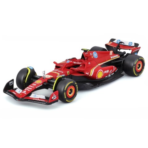 F1 FERRARI SF-24 2024 C. Sainz #55 BBurago Formuła 1 bolid model 1:43 F1 FERRARI SF-24 2024 C. Sainz #55 BBurago Formuła 1 bolid model 1:43