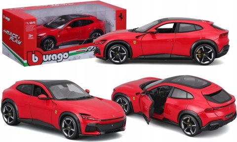FERRARI Purosangue czerwony SUV Bburago 26030 model 1:25 FERRARI Purosangue czerwony SUV Bburago 26030 model 1:25