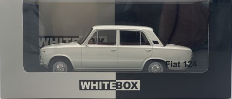 Fiat 124 1970 model METAL 124230 WhiteBox 1:24 biały Fiat 124 1970 model METAL 124230 WhiteBox 1:24 biały