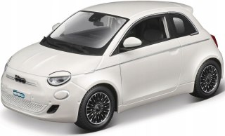 Fiat 500e 2023 biały 1:24 model metalowy Bburago 21110