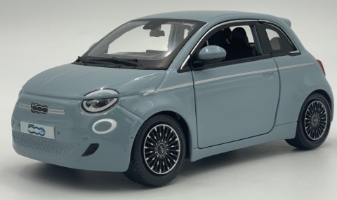 Fiat 500e 2023 niebieski 1:24 model metalowy Bburago 21110 Fiat 500e 2023 niebieski 1:24 model metalowy Bburago 21110