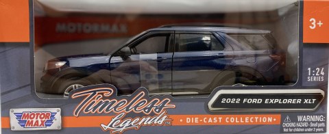 Ford Explorer XLT 2022 model 1:24 Motormax 79378 granatowy Ford Explorer XLT 2022 model 1:24 Motormax 79378 granatowy