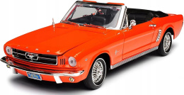 Ford Mustang 1/2 1964 1:18 model Motormax 73145 pomarańczowy