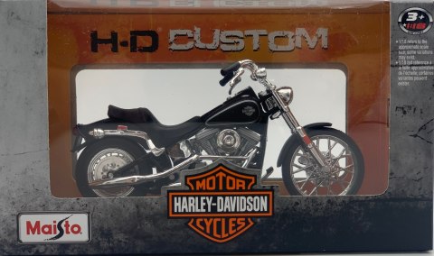 HARLEY-DAVIDSON FXST Softail 1984 1:18 Maisto czarny HARLEY-DAVIDSON FXST Softail 1984 1:18 Maisto czarny