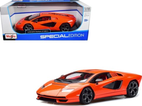 LAMBORGHINI Countach LPi-804 pomarańczowy model 1:18 Maisto 31459 LAMBORGHINI Countach LPi-804 pomarańczowy model 1:18 Maisto 31459