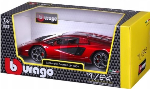 Lamborghini Countach LPI 800-4 1:24 Bburago 21102 czerwony Lamborghini Countach LPI 800-4 1:24 Bburago 21102 czerwony