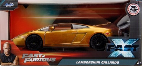 Lamborghini Gallardo złoty model Fast&Furious Fast X JADA 1:24 Lamborghini Gallardo złoty model Fast&Furious Fast X JADA 1:24