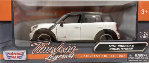 MINI Cooper S Countryman 1:24 Motormax 73353 biały MINI Cooper S Countryman 1:24 Motormax 73353 biały