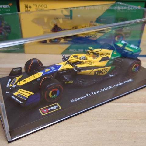 McLaren MCL38 GP Monaco F1 2024 #4 Norris KASK BBurago 1:43 McLaren MCL38 GP Monaco F1 2024 #4 Norris KASK BBurago 1:43