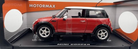 Mini Cooper 1:18 model Motormax 73114 czerwony Mini Cooper 1:18 model Motormax 73114 czerwony