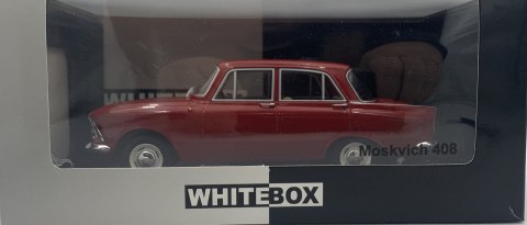 Moskwicz 408 1966 model METAL 124225 WhiteBox 1:24 czerwony Moskwicz 408 1966 model METAL 124225 WhiteBox 1:24 czerwony