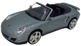 PORSCHE 911 Turbo Cabrio 1:18 model Motormax 73183 szary