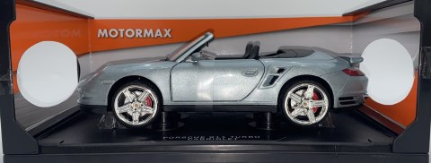 PORSCHE 911 Turbo Cabrio 1:18 model Motormax 73183 szary PORSCHE 911 Turbo Cabrio 1:18 model Motormax 73183 szary