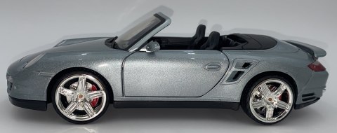 PORSCHE 911 Turbo Cabrio 1:18 model Motormax 73183 szary PORSCHE 911 Turbo Cabrio 1:18 model Motormax 73183 szary