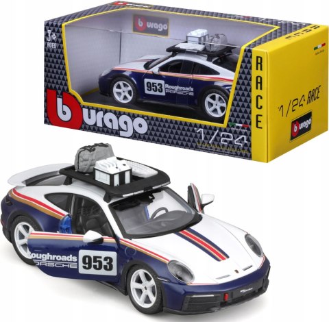Porsche 911 Dakar Roughroads 953 1:24 BBurago 28029 Porsche 911 Dakar Roughroads 953 1:24 BBurago 28029