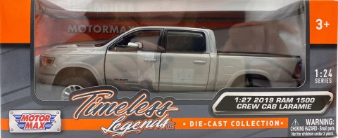 RAM 1500 Crew Cab Laramie 2019 1:27 Motormax 79357 szary RAM 1500 Crew Cab Laramie 2019 1:27 Motormax 79357 szary