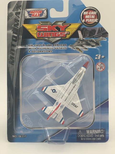 Samolot Lockheed Martin F-16 Fighting Falcon 3,5" 9 cm METAL Motormax