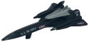 Samolot Lockheed Martin SR-71 Blackbird 4,5" 11,5 cm METAL Motormax BOX