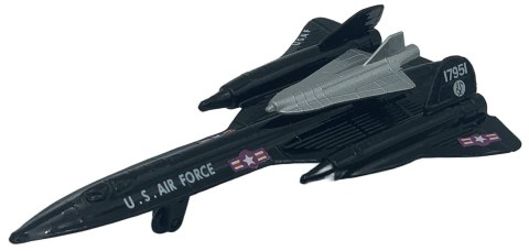 Samolot Lockheed Martin SR-71 Blackbird 4,5" 11,5 cm METAL Motormax BOX Samolot Lockheed Martin SR-71 Blackbird 4,5" 11,5 cm METAL Motormax BOX