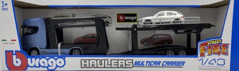 Scania 770 S laweta lora Porsche Macan Bburago 1:43 Scania 770 S laweta lora Porsche Macan Bburago 1:43