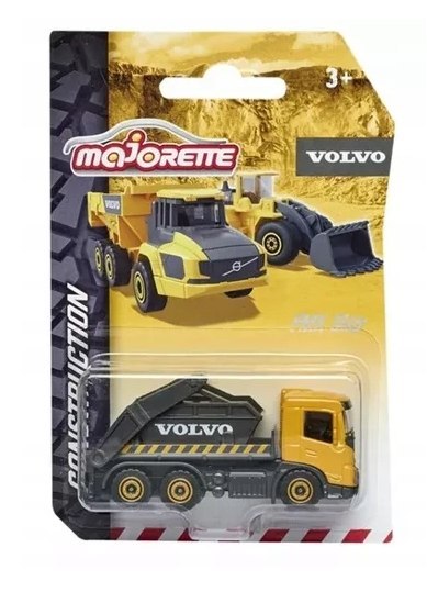 VOLVO Construction śmieciarka FMX Skip Majorette METAL