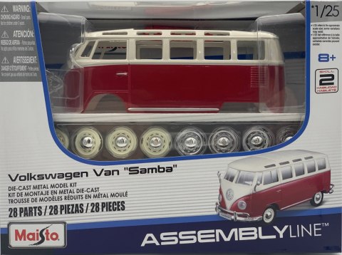 VW Volkswagen T1 Van Samba model do składania 1:25 Maisto 39956 VW Volkswagen T1 Van Samba model do składania 1:25 Maisto 39956