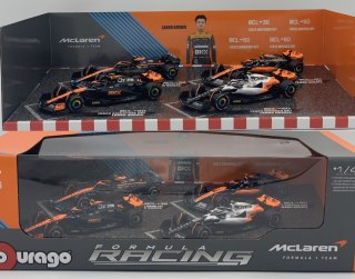 ZESTAW McLaren F1 TYLKO Norris 2022-2023 MCL36, MCL60 BBurago 1:43