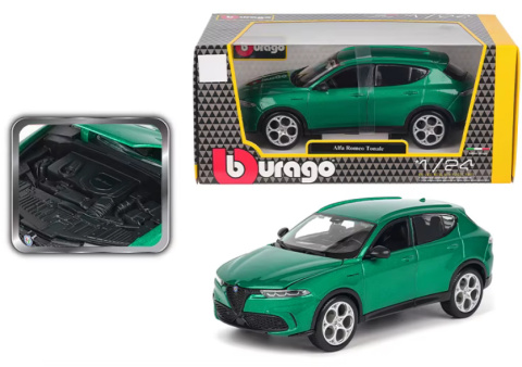 Alfa Romeo Tonale 2022 zielony 1:24 model BBurago 21109 Alfa Romeo Tonale 2022 zielony 1:24 model BBurago 21109