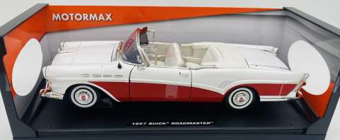 BUICK Roadmaster 1957 1:18 model Motormax 73152 biały BUICK Roadmaster 1957 1:18 model Motormax 73152 biały