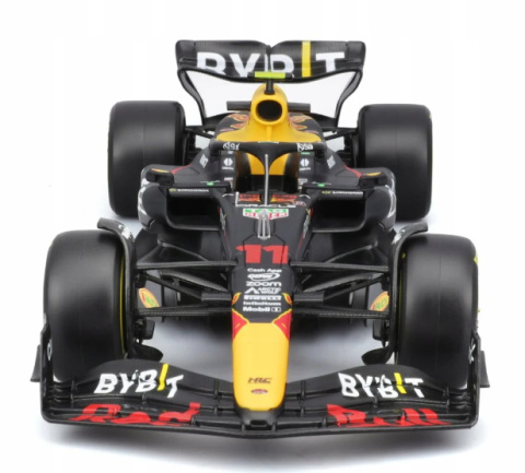 Bolid F1 Red Bull RB19 #11 S. Perez Bburago 1:24 28036 z figurką kierowcy Bolid F1 Red Bull RB19 #11 S. Perez Bburago 1:24 28036 z figurką kierowcy