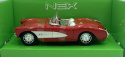Chevrolet CORVETTE 1957 cabrio model Welly 1:24 czerwony