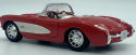 Chevrolet CORVETTE 1957 cabrio model Welly 1:24 czerwony
