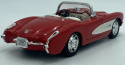 Chevrolet CORVETTE 1957 cabrio model Welly 1:24 czerwony