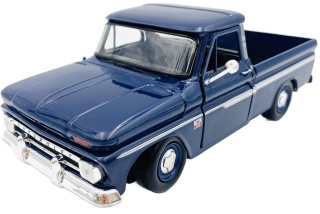 Chevy C10 Fleetside Pickup 1966 1:24 Motormax 73355 granatowy